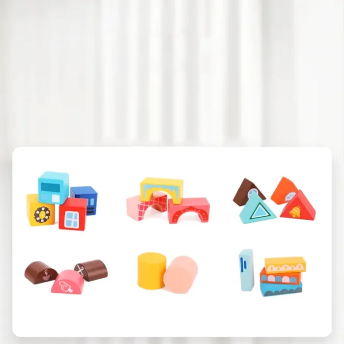 بلوک چوبی خانه سازی بریکس سطلی 88 تکه با صفحه بازی مدل 1232