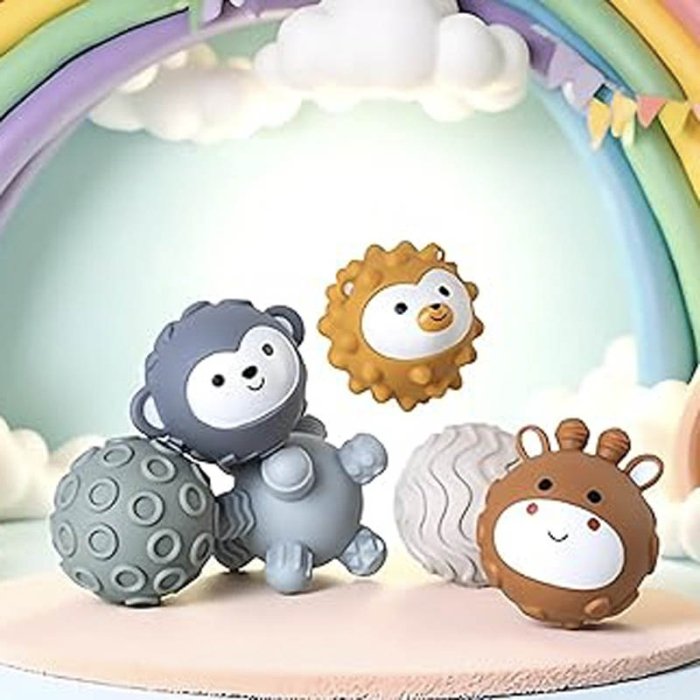 اسباب بازی ست برج سیلیکونی با توپ حسی طرح کوآلا کد TB01924080157