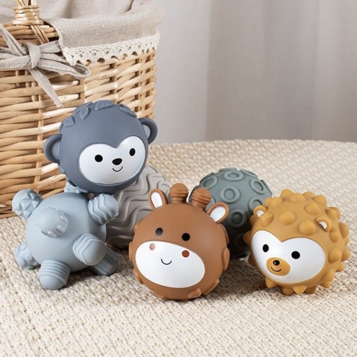 اسباب بازی ست برج سیلیکونی با توپ حسی طرح کوآلا کد TB01924080157