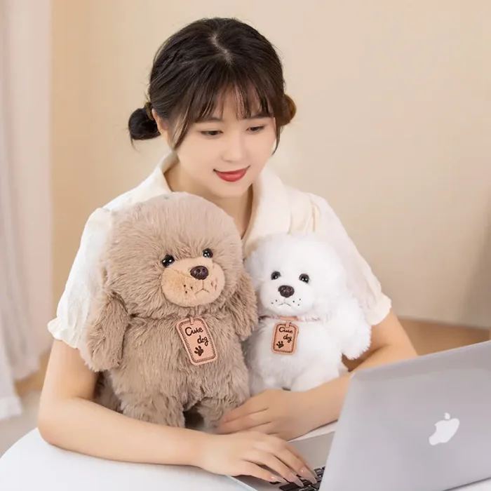 عروسک سگ پولیشی سفید کد 666217