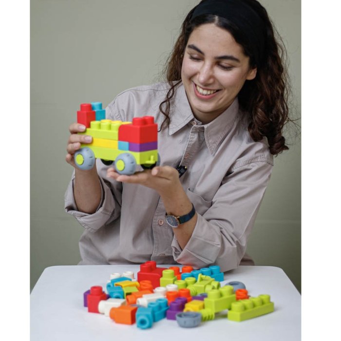 اسباب بازی آجره  نرم 47 تکه کد 188622