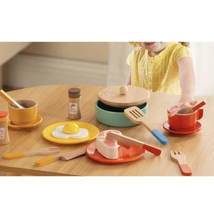 اسباب بازی لوازم آشپزخانه چوبی با لوازم کد TB2325080042