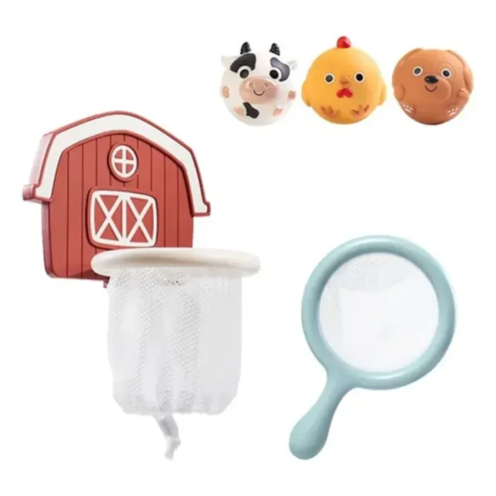 اسباب بازی حمام تور ماهیگیری مدل حیوانات مزرعه کد TT707