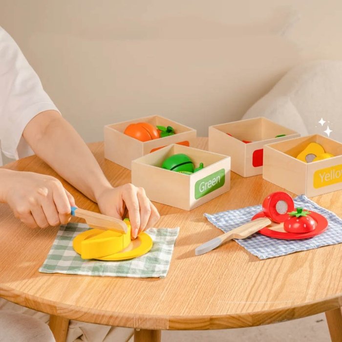 اسباب بازی ست برش میوه چوبی کد TB2325080040