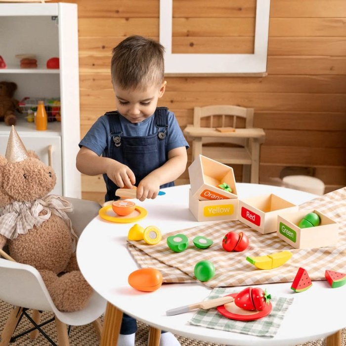 اسباب بازی ست برش میوه چوبی کد TB2325080040