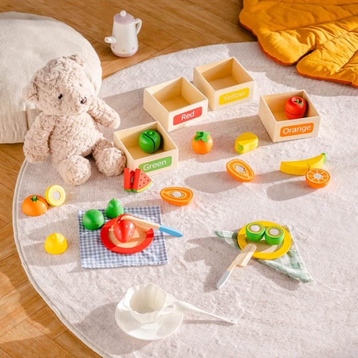 اسباب بازی ست برش میوه چوبی کد TB2325080040