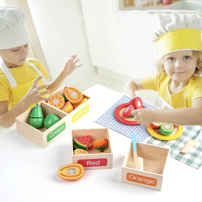 اسباب بازی ست برش میوه چوبی کد TB2325080040