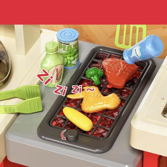 آشپزخانه کودک بزرگ 75 تکه رنگ قرمز کد 948B