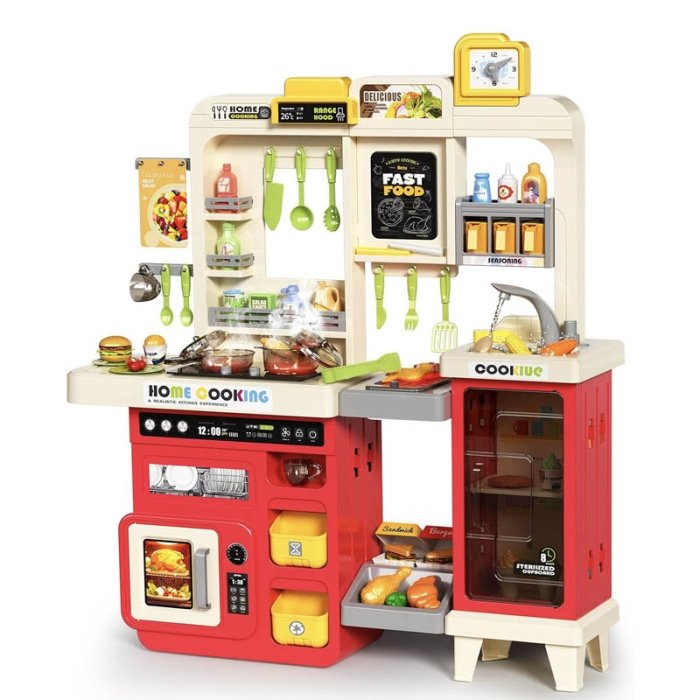 آشپزخانه کودک بزرگ 75 تکه رنگ قرمز کد 948B
