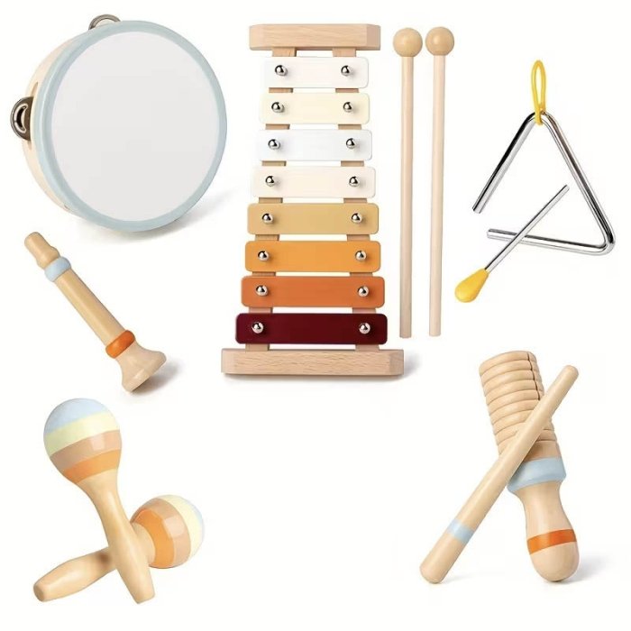 اسباب بازی ست موسیقی چوبی 6 عددی کد TB01225080140