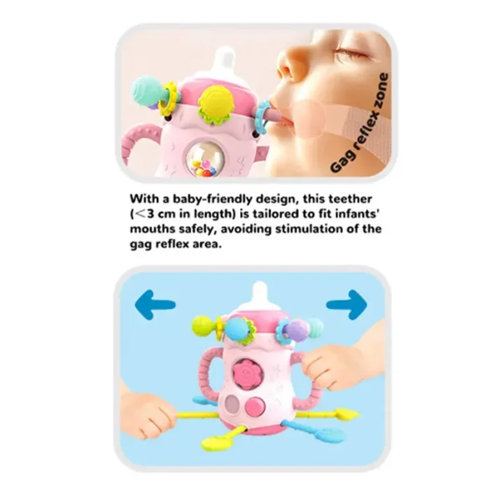 اسباب بازی بیزی بال 5 در 1 طرح شیشه شیر کد 022A