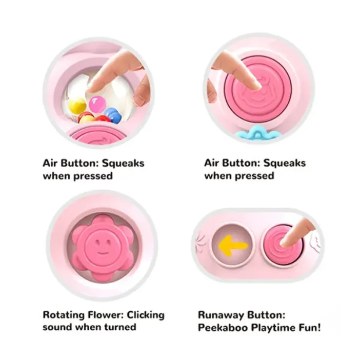 اسباب بازی بیزی بال 5 در 1 طرح شیشه شیر کد 022A