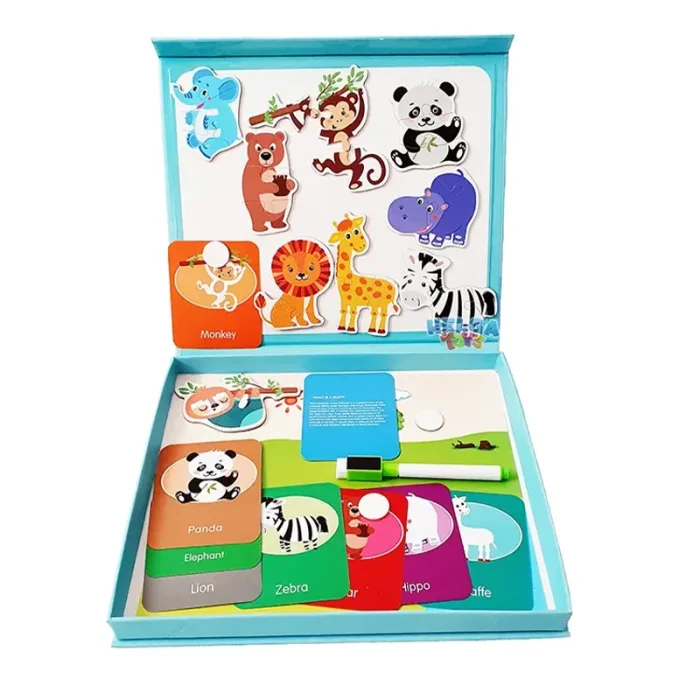 کتاب مگنتی پازلی مدل حیوانات جنگل کد 7143600