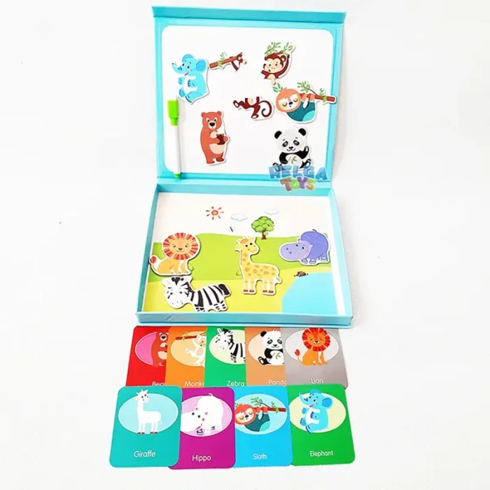 کتاب مگنتی پازلی مدل حیوانات جنگل کد 7143600