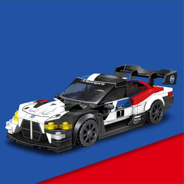 لگو ماشین مسابقه 387 تکه رنگ مشکی سفید کد 714562