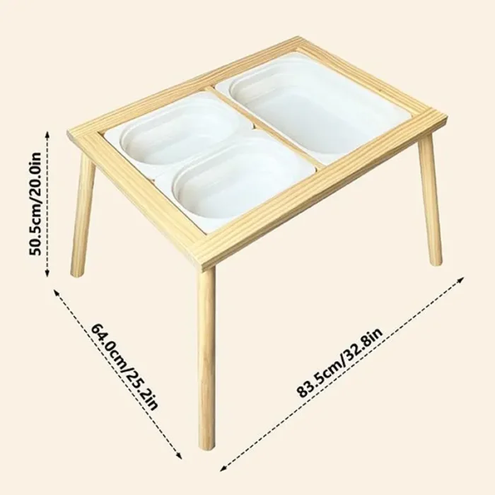 میز حسی و فعالیت کودک چوبی کد BL21842