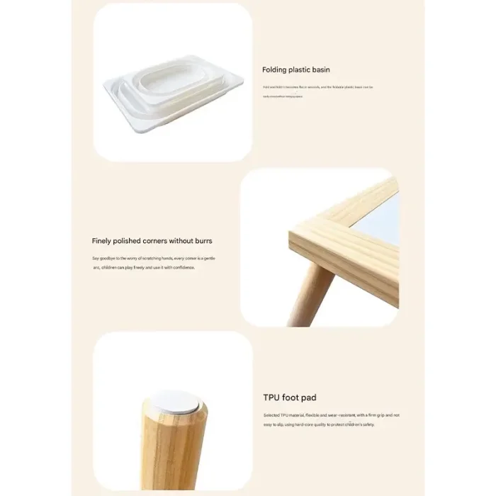 میز حسی و فعالیت کودک چوبی کد BL21842