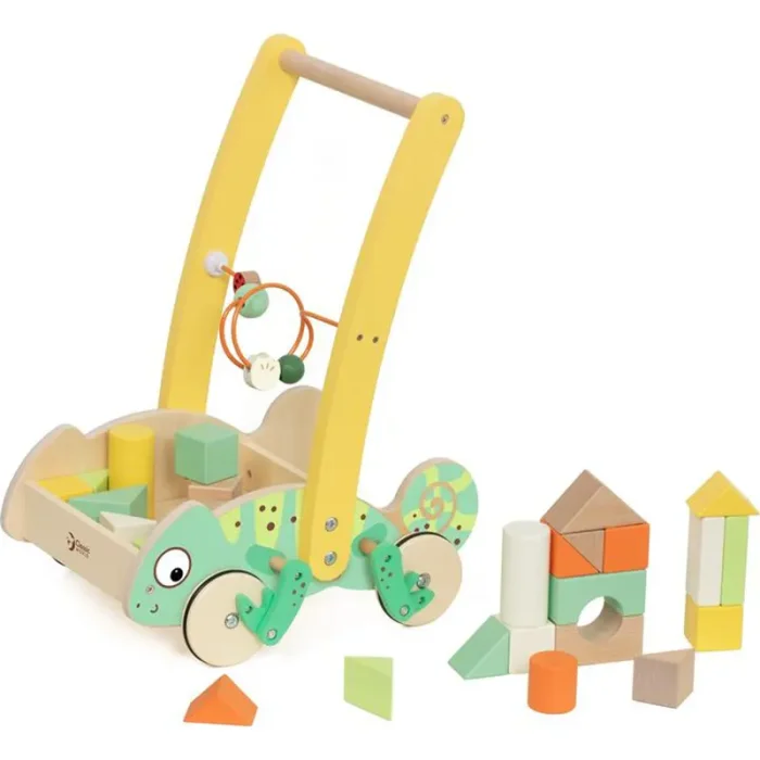 واکر کودک و بلوک چوبی 28 تکه کلاسیک ورلد Baby Walker With Blocks Classic World کد 10536