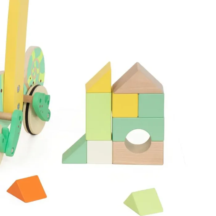 واکر کودک و بلوک چوبی 28 تکه کلاسیک ورلد Baby Walker With Blocks Classic World کد 10536