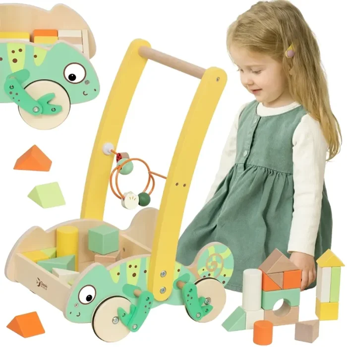 واکر کودک و بلوک چوبی 28 تکه کلاسیک ورلد Baby Walker With Blocks Classic World کد 10536