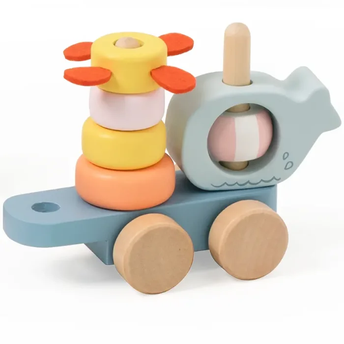 قطار مونته سوری چوبی 28 تکه کلاسیک ورلد Pull Ocean Classic World کد 10520