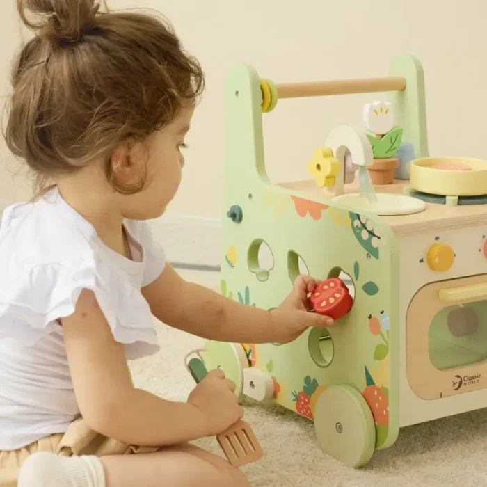 واکر آشپزخانه چوبی کودک کلاسیک ورلد Classic World Kitchen Walker کد 10521