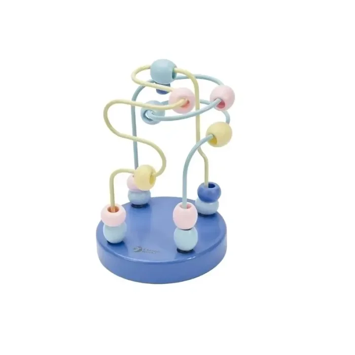 اسباب بازی میله و مهره‌ی چوبی کلاسیک ورلد Mini Beads Coaster Classic World کد 54143