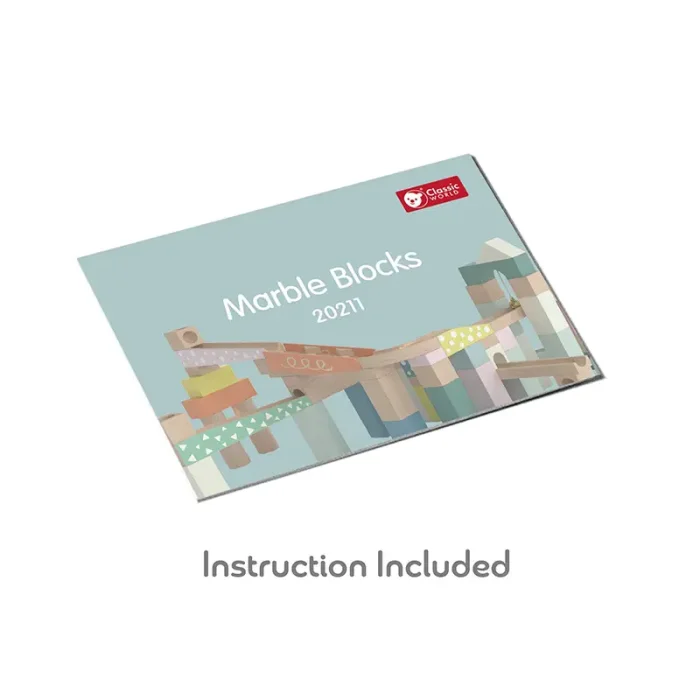بریکس چوبی 62 تکه کلاسیک ورلد Marble Blocks Classic World کد 20211