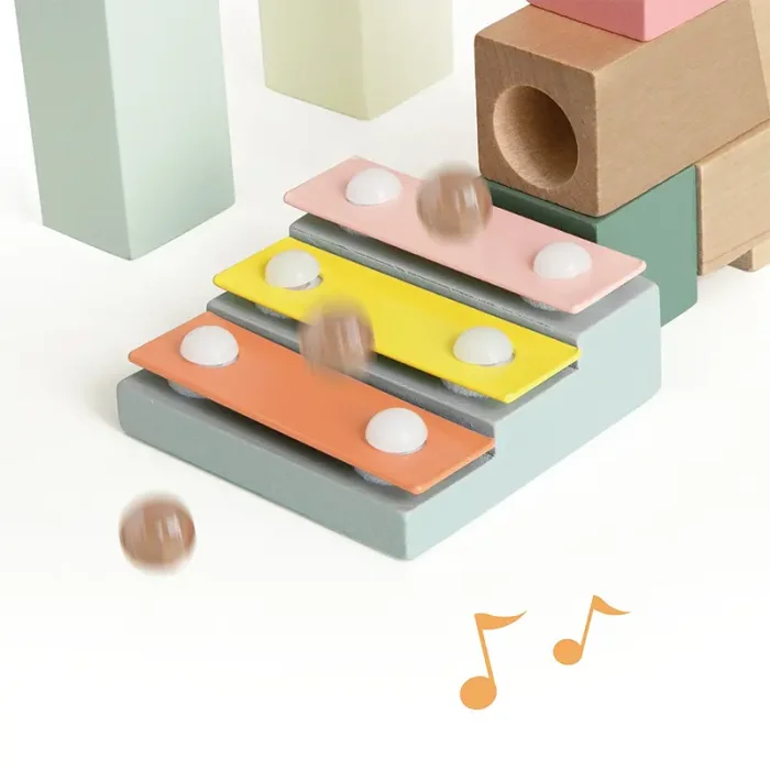 بریکس چوبی 62 تکه کلاسیک ورلد Marble Blocks Classic World کد 20211