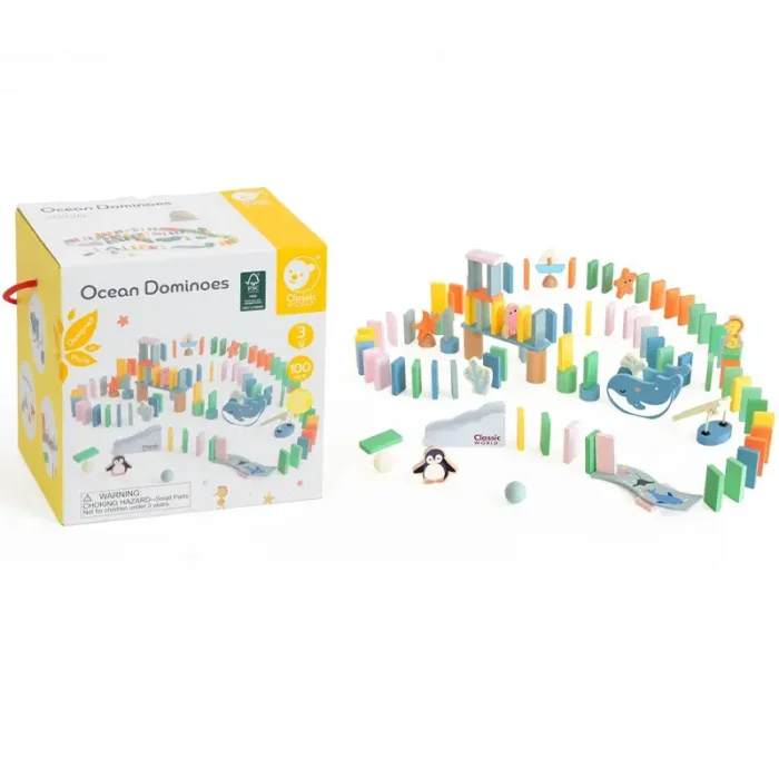 دومینو اقیانوس چوبی کلاسیک ورلد Classic World Ocean Dominoes مدل 20220