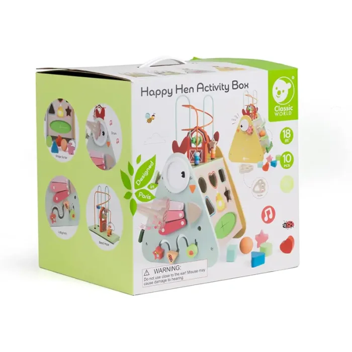 هرم هوش و خلاقیت کلاسیک ورلد Classic World Happy Hen Activity Box کد 20172