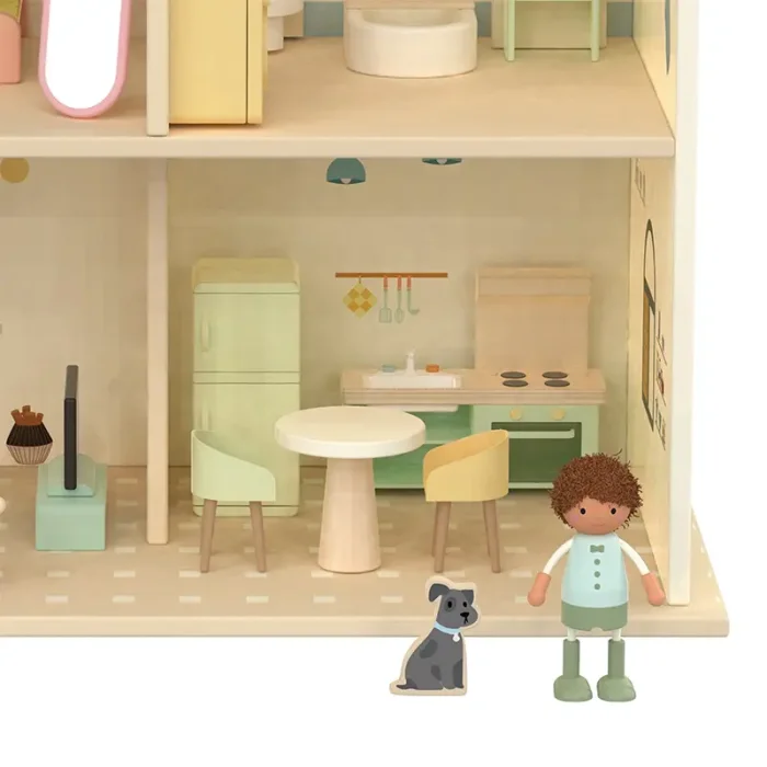 خانه عروسک چوبی کلاسیک ورلد Cozy Cottage Classic World کد  50638