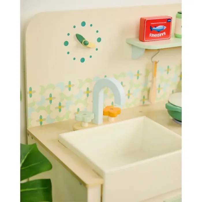 آشپزخانه کودک چوبی کلاسیک ورلد Natural Kitchen classic world کد 50641