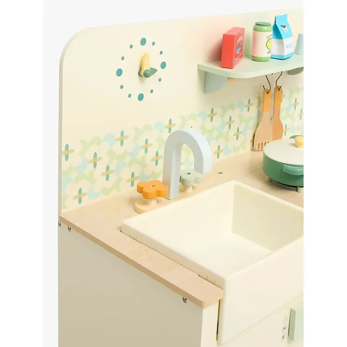 آشپزخانه کودک چوبی کلاسیک ورلد Natural Kitchen classic world کد 50641