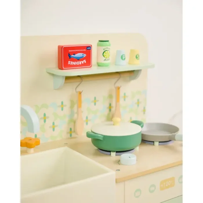 آشپزخانه کودک چوبی کلاسیک ورلد Natural Kitchen classic world کد 50641