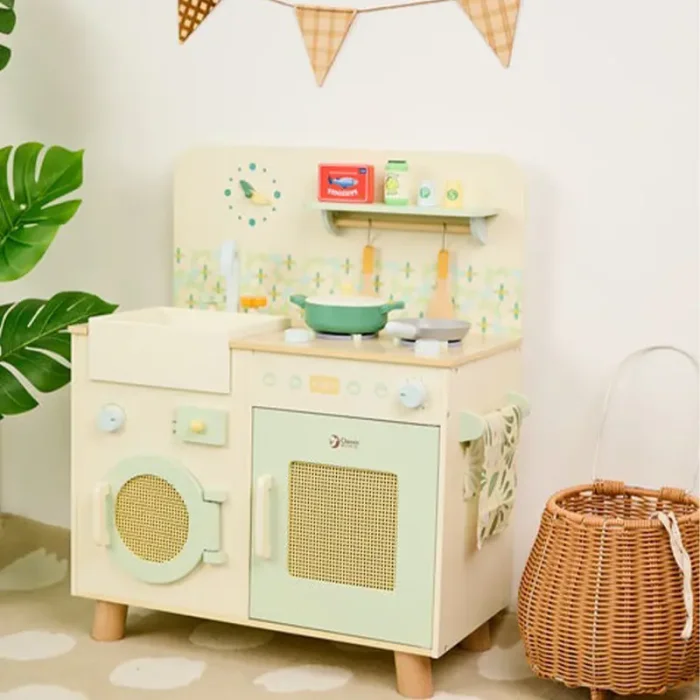 آشپزخانه کودک چوبی کلاسیک ورلد Natural Kitchen classic world کد 50641