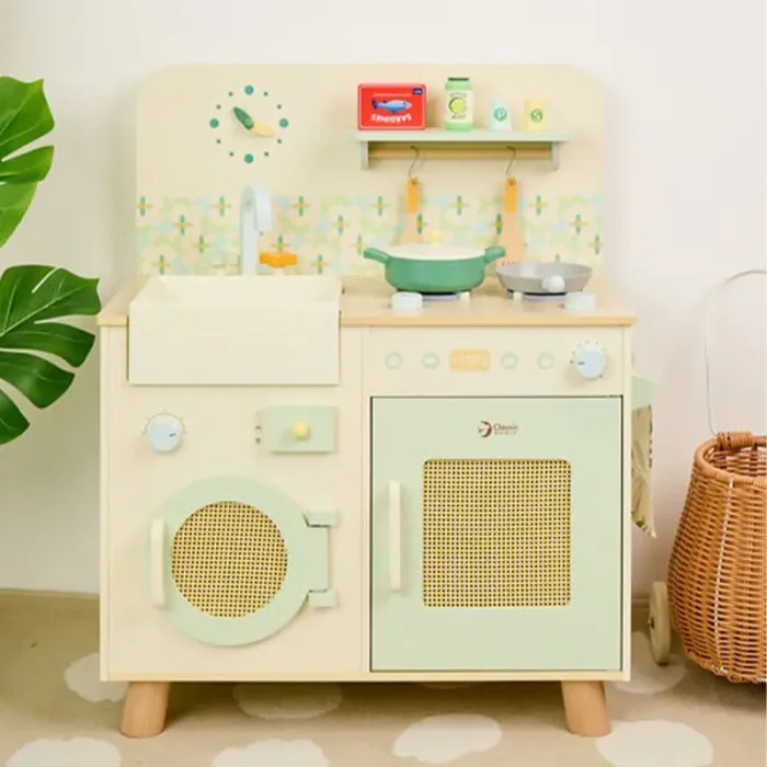 آشپزخانه کودک چوبی کلاسیک ورلد Natural Kitchen classic world کد 50641