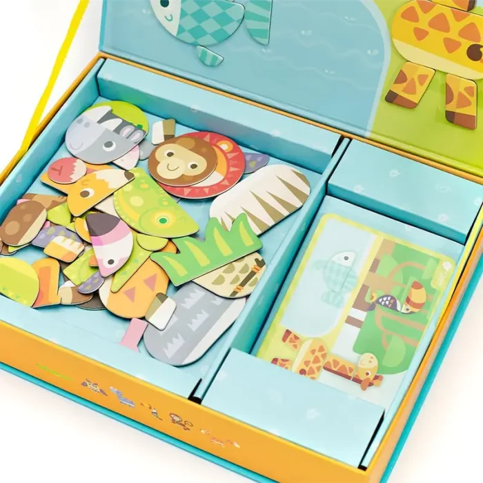 پازل مگنتی کلاسیک ورلد مدل جنگل Classic World Magnetic Forest Animal کد 20025
