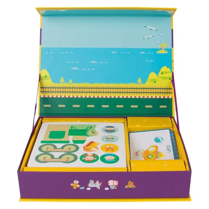 پازل مگنتی کلاسیک ورلد مدل حمل و نقل Classic World Magnetic Traffic&Transportation کد 20026