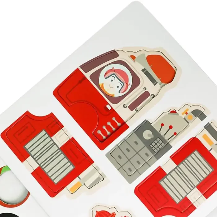 پازل مگنتی کلاسیک ورلد مدل حمل و نقل Classic World Magnetic Traffic&Transportation کد 20026