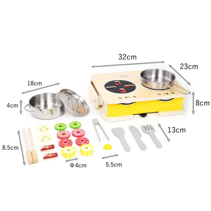 اجاق گاز رومیزی چوبی کلاسیک ورلد Classic World Tabletop Kitchen کد 53863