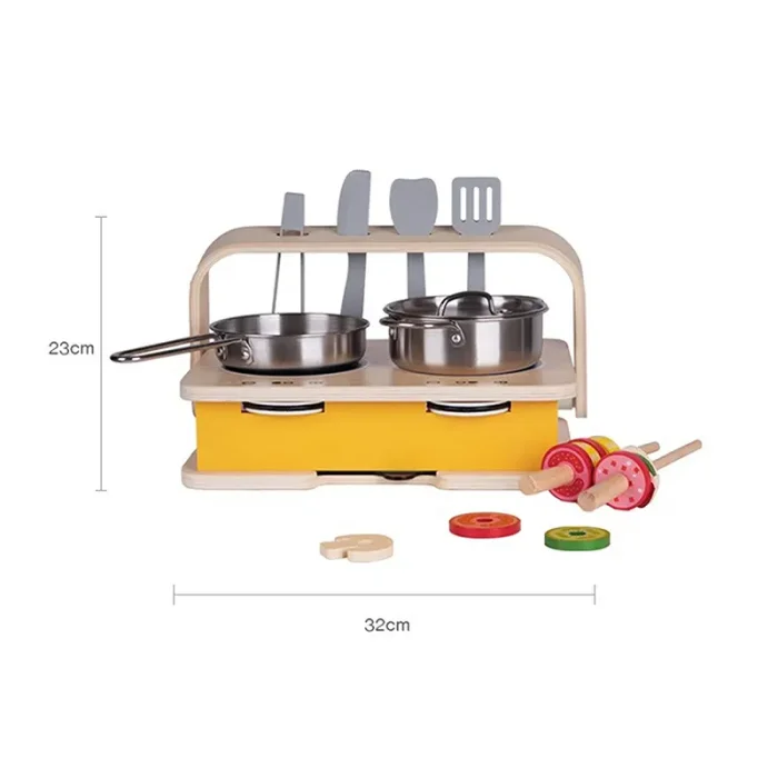 اجاق گاز رومیزی چوبی کلاسیک ورلد Classic World Tabletop Kitchen کد 53863