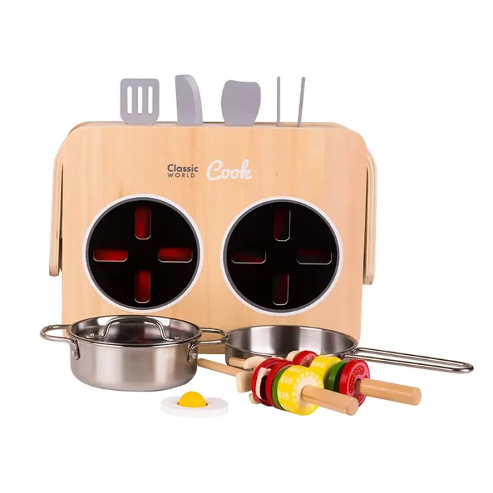 اجاق گاز رومیزی چوبی کلاسیک ورلد Classic World Tabletop Kitchen کد 53863