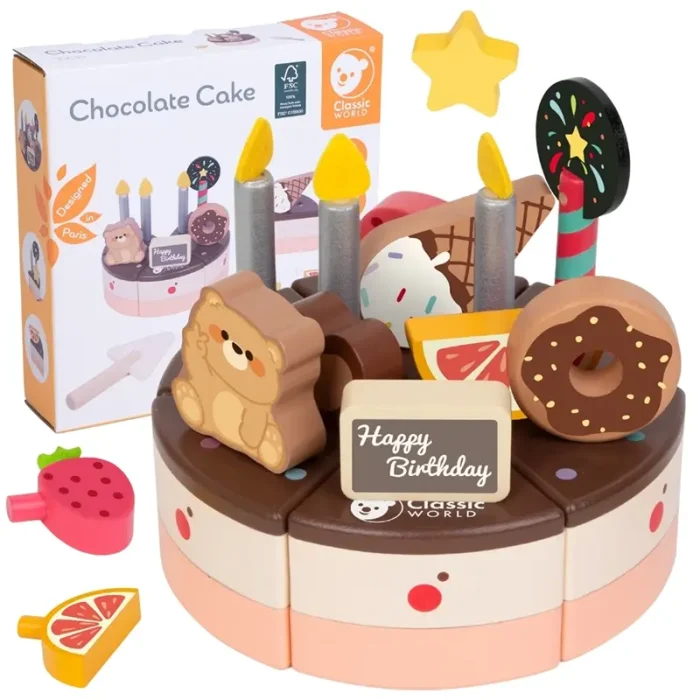 کیک تولد چوبی کلاسیک ورلد classic world Chocolate Cake کد 50635