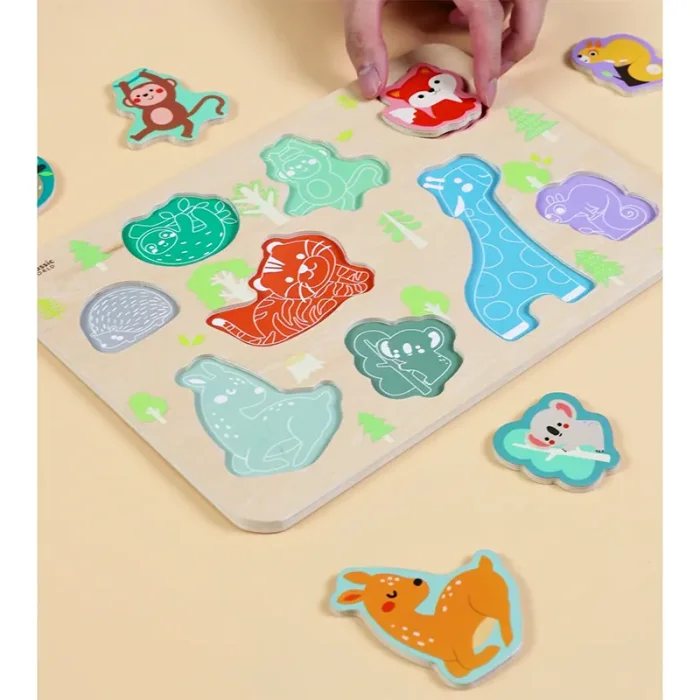 پازل چوبی حیوانات کلاسیک ورد Classic World Animal Puzzle  کد 40069