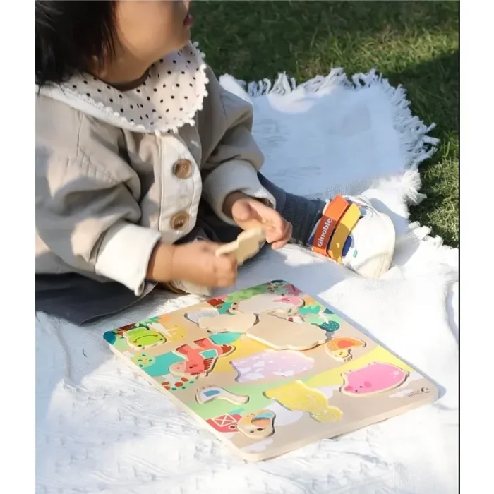 پازل چوبی مزرعه حیوانات کلاسیک ورد Classic World Farm Puzzle  کد 40070