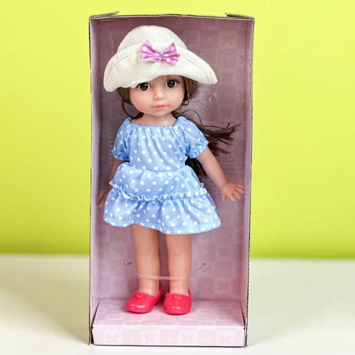 عروسک دخترانه sweet girl پیراهن آبی کد WZB99015