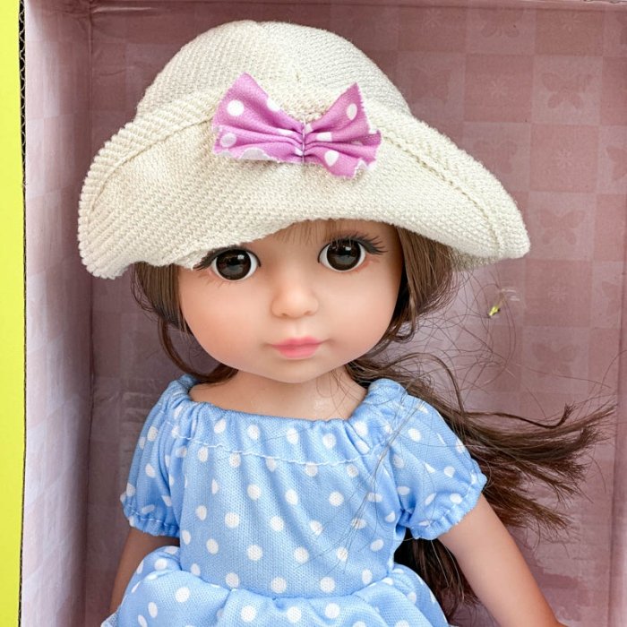 عروسک دخترانه sweet girl پیراهن آبی کد WZB99015