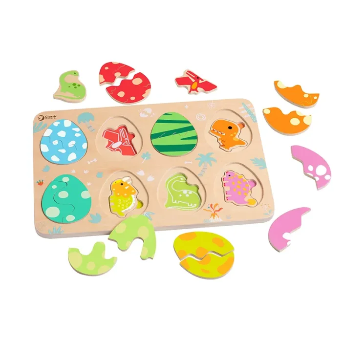 پازل چوبی دایناسور کلاسیک ورد Classic World Dinosaur Puzzle کد 40071
