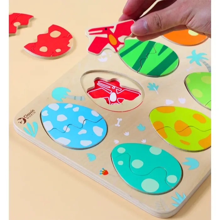 پازل چوبی دایناسور کلاسیک ورد Classic World Dinosaur Puzzle کد 40071